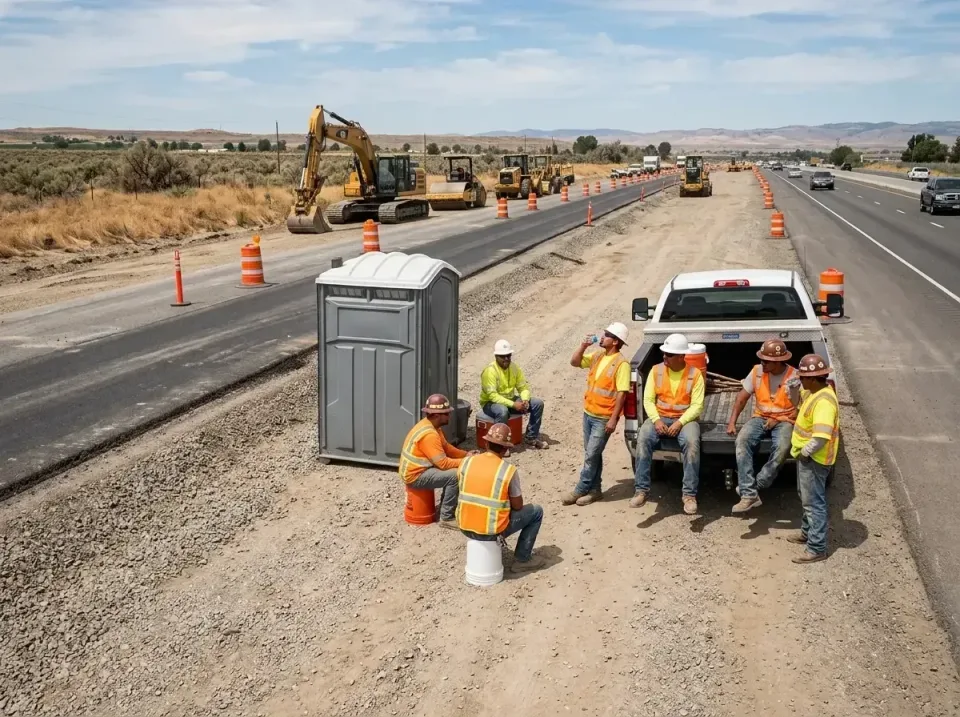 highway-road-construction-crew-007 — frequently asked questions, Porta Potty and Restroom Rentals in Holdrege, NE